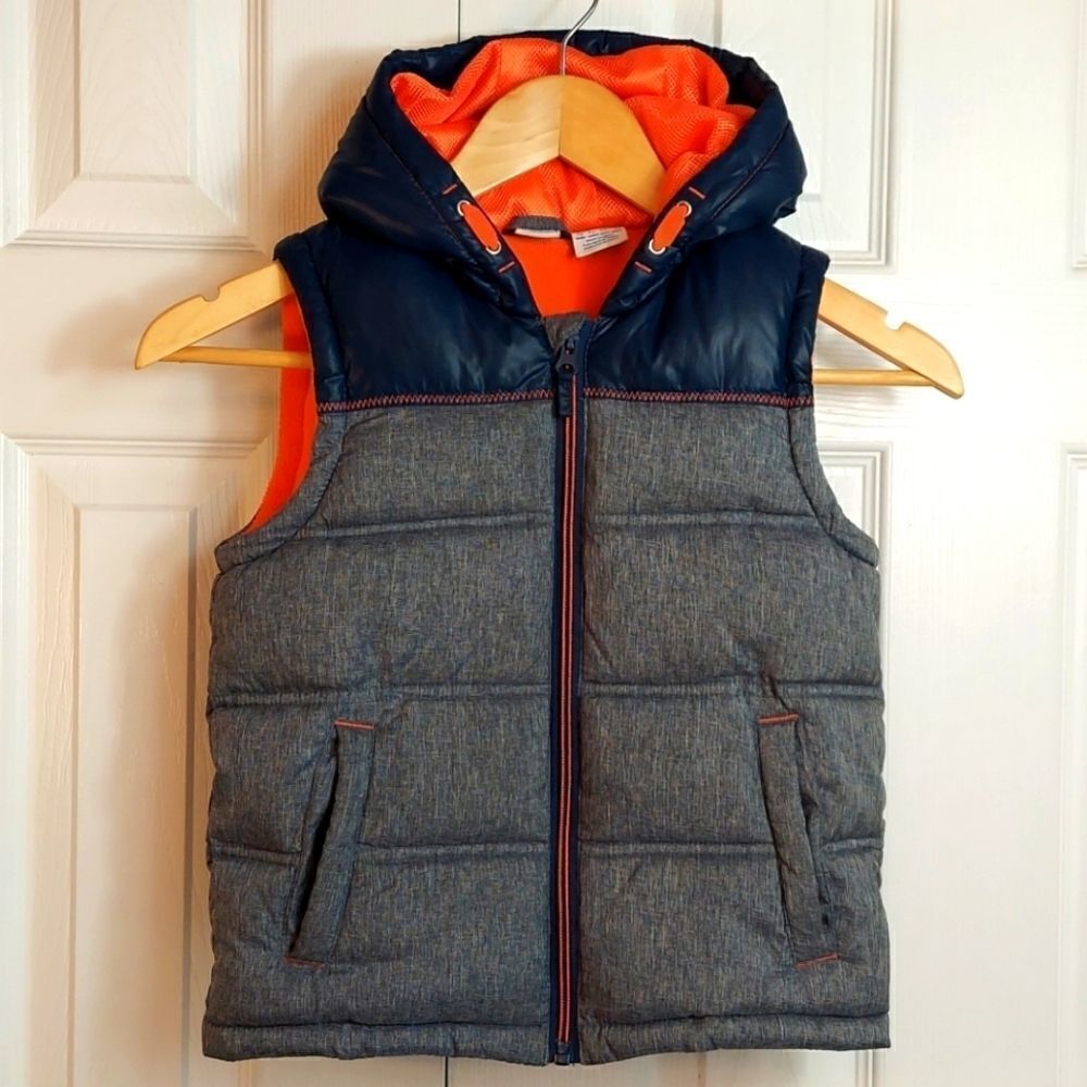 Bob Der Bar Hooded Puffer Vest Sz 4-5